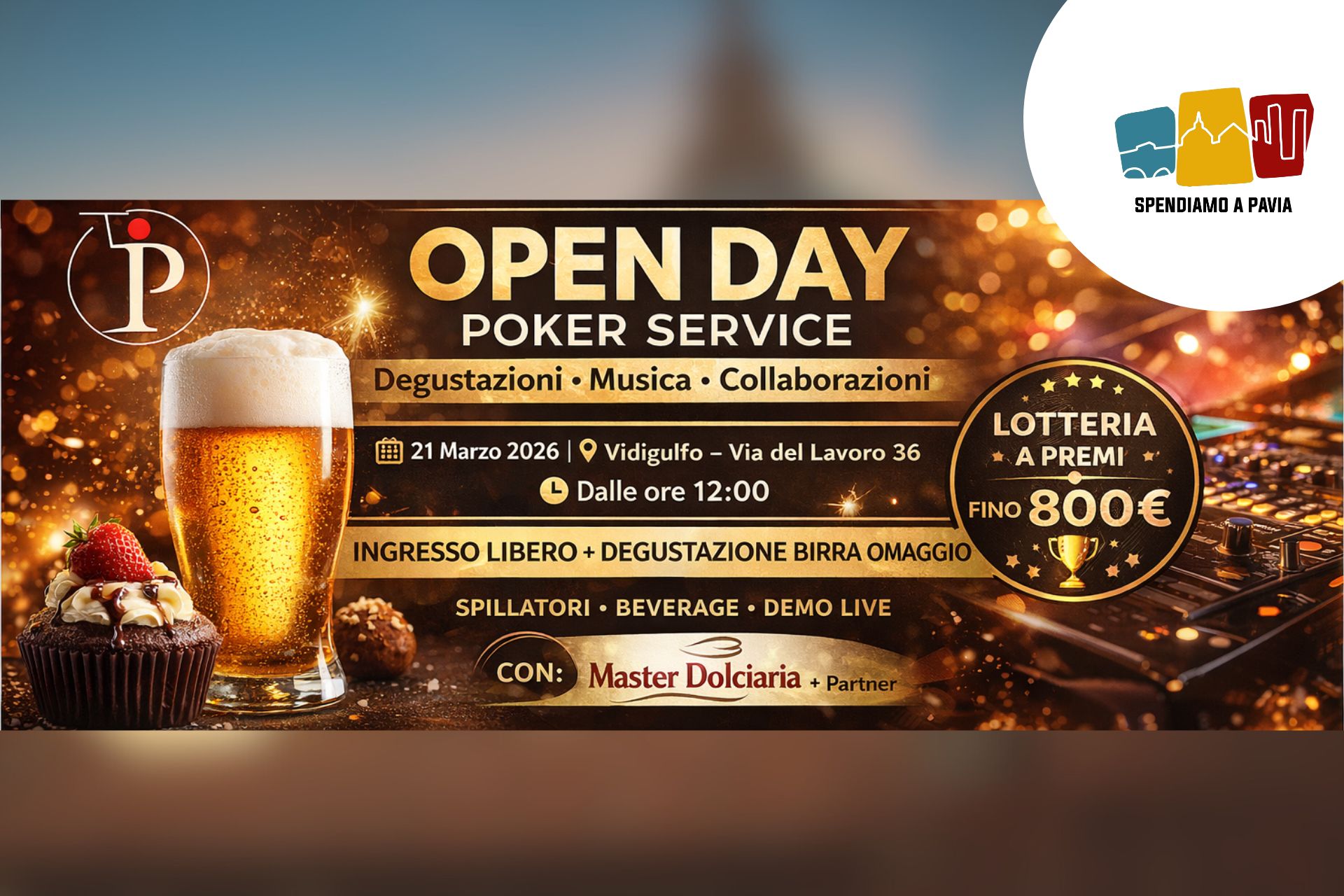 Open Day Poker Service a Vidigulfo: degustazioni, musica e networking