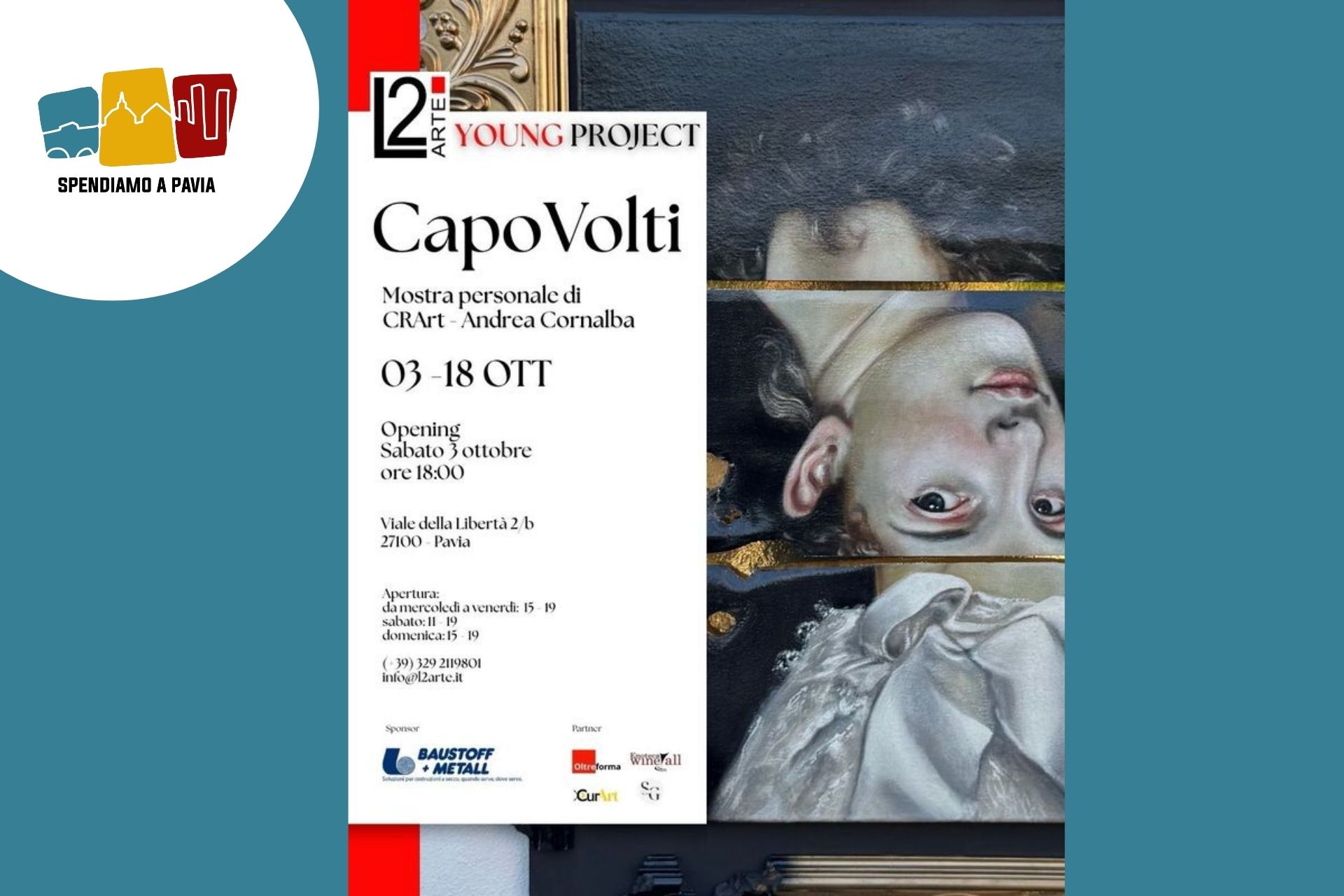 “CapoVolti”: CRArt inaugura L2Arte Young Project a Pavia
