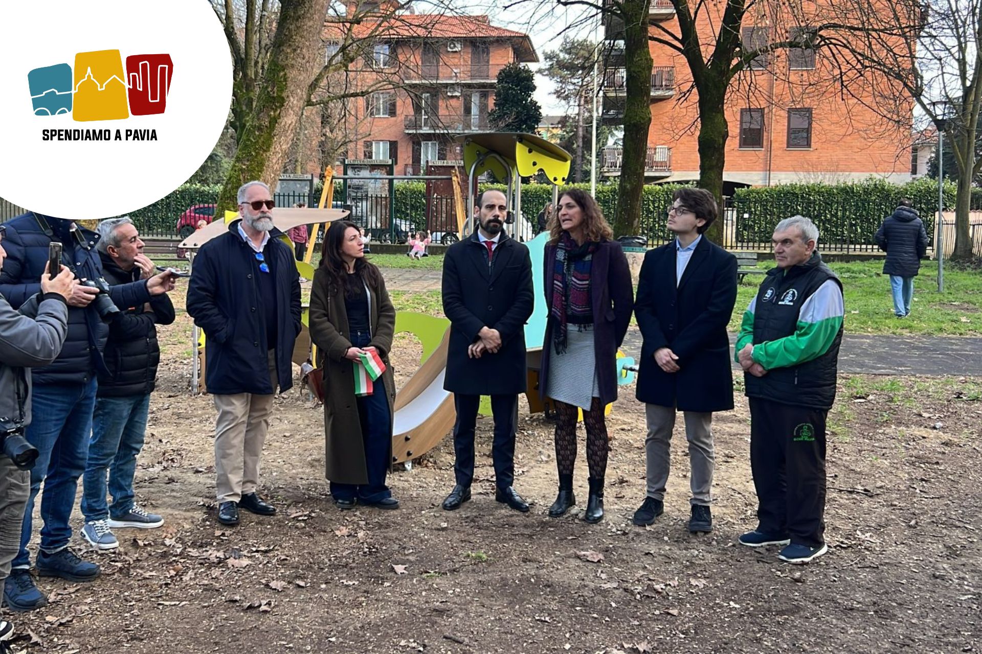 Inaugurato il Parco di via Nepote a Pavia: nuova palestra all’aperto per bambini