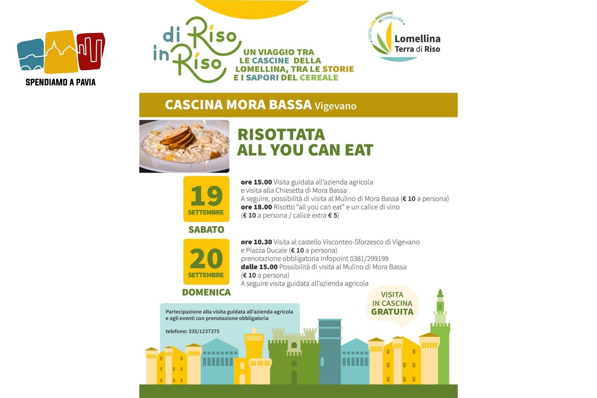 Risottata All You Can Eat a Vigevano: un weekend tra riso, cascine e tradizioni della Lomellina
