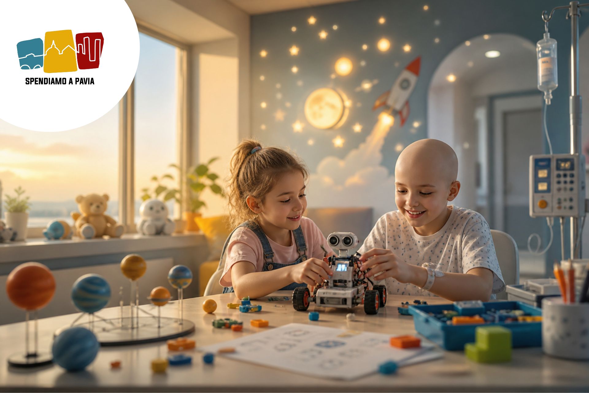 Robotica e creatività entrano in ospedale: al via la campagna “Verso nuove METE – piccole luci nell’attesa”