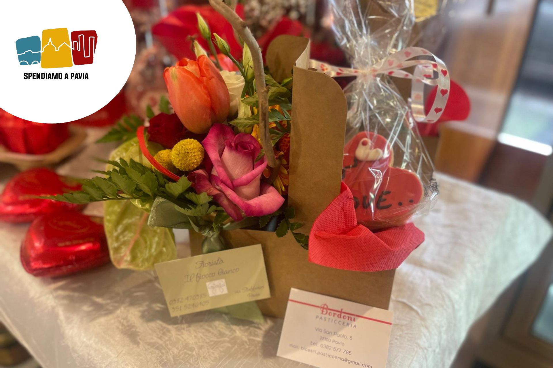 San Valentino a Pavia: Bordoni e Il Fiocco Bianco insieme per un dono che profuma d’amore