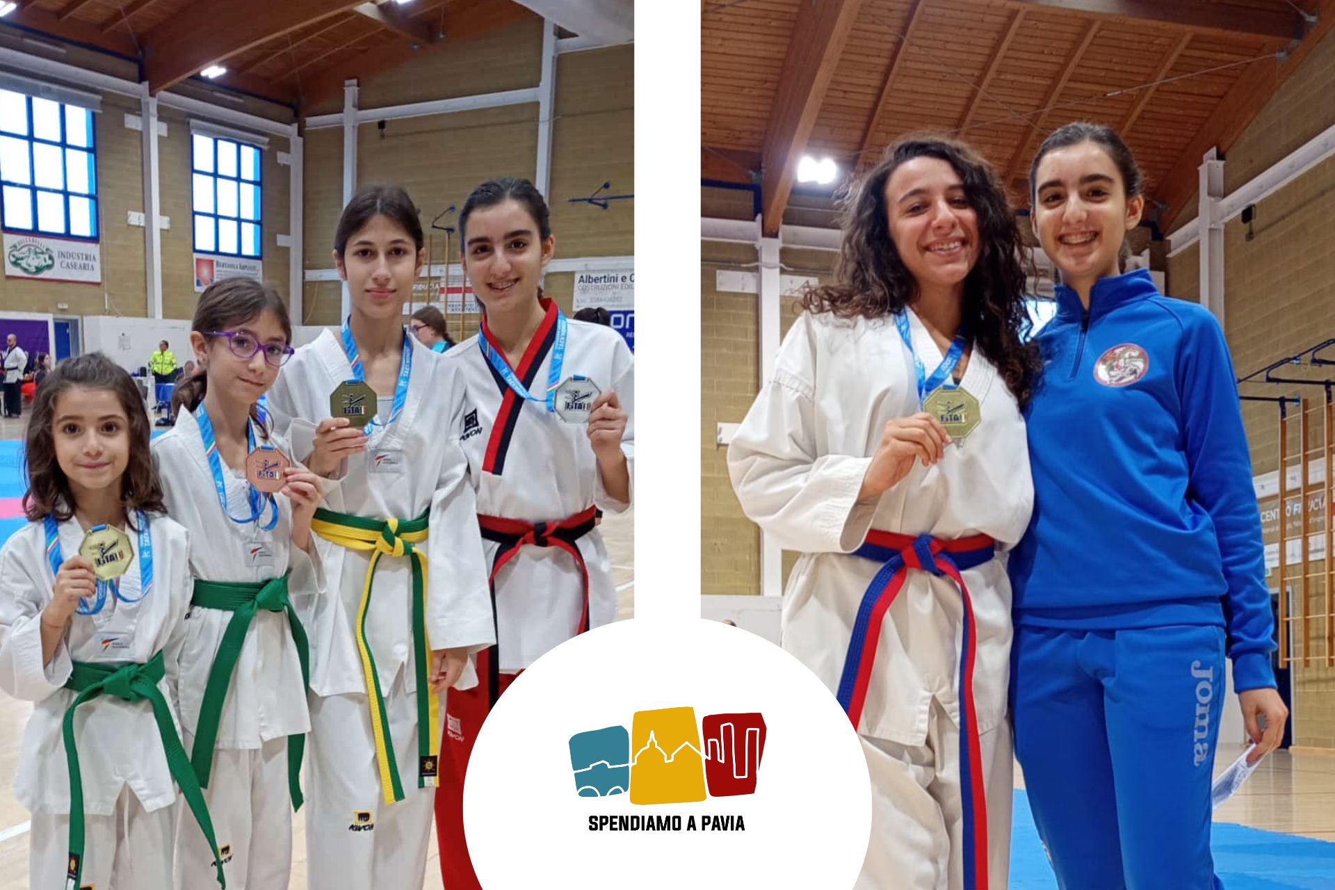 Taekwondo, sei atlete e sei medaglie: weekend trionfale per la squadra rosa del Centro Arti Marziali Pavia